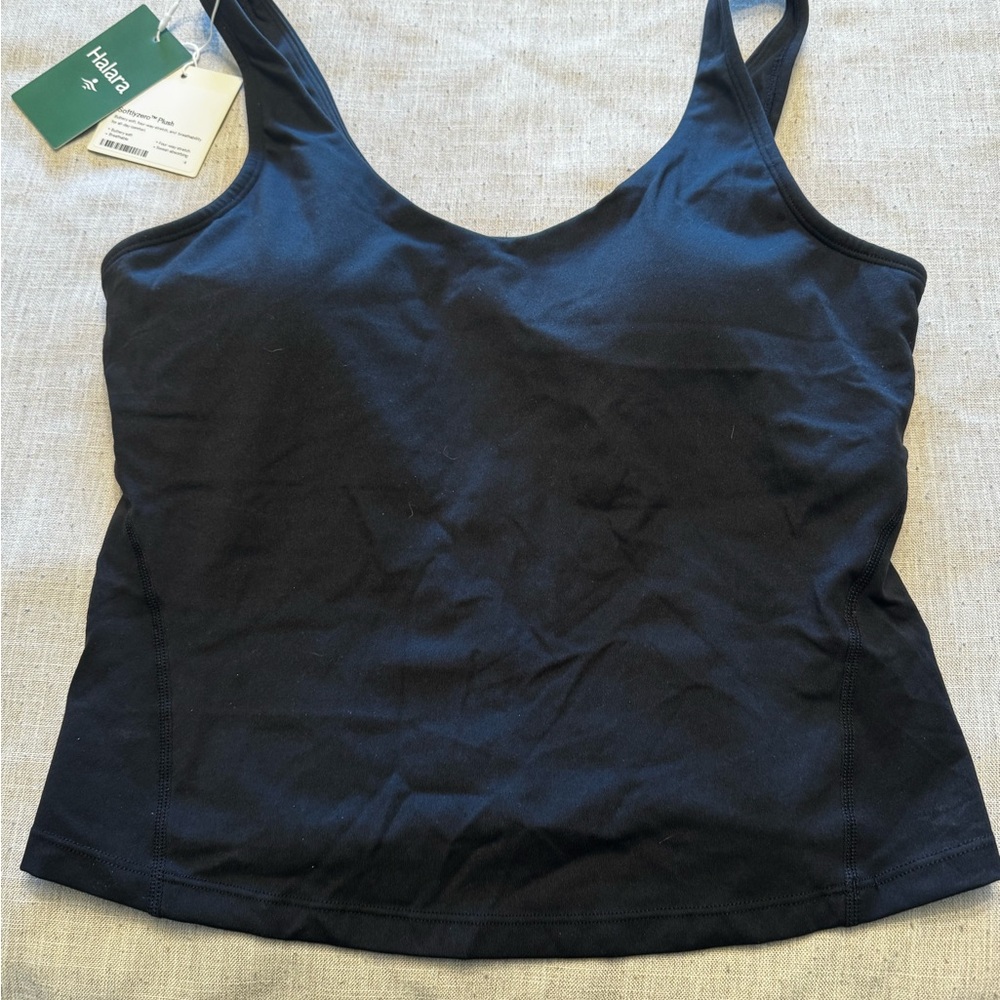 Halara Women's Elegant Black Tank Top--Size Medium, NWT